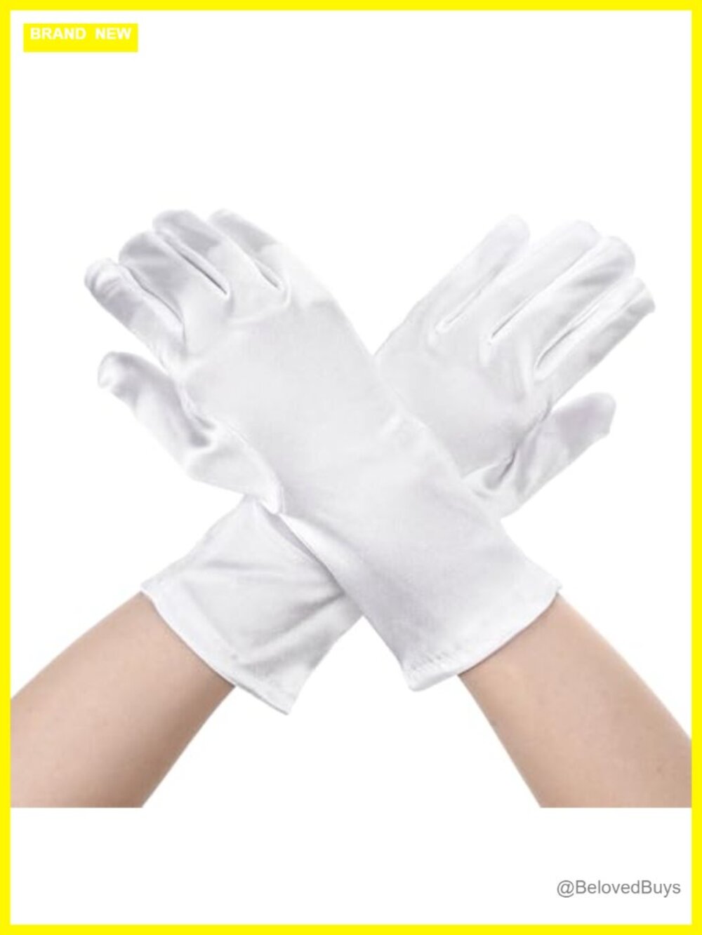 Satin Spandex Short Wrist Gloves Wedding Formal Evening Party